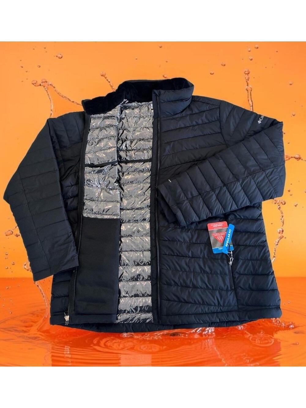 COLUMBIA WHITE OUT 1.0 FS Women’s Size 3X OMNI HEAT JACKET Black XW5219